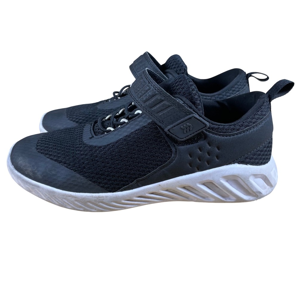 All In Motion Black Running Shoes Kids Size 6‎ Athletic Sneakers Strap